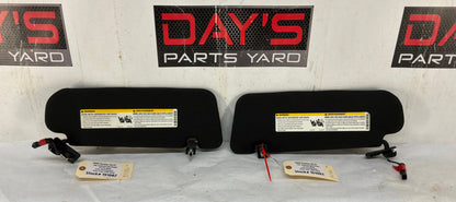 2008 Pontiac G8 GT RH & LH Sunvisor Sun Visor Shade w/ Clips OEM