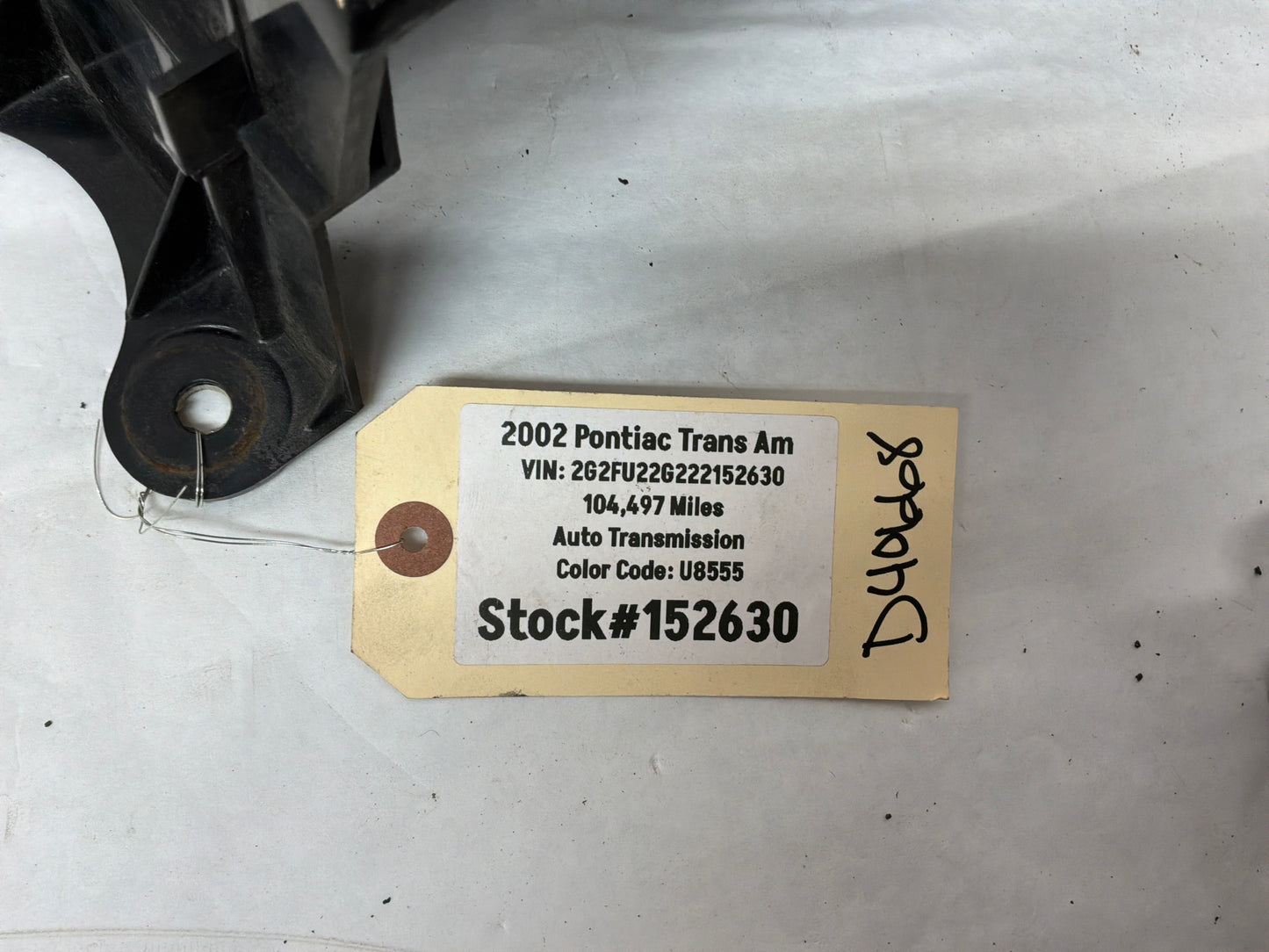 2002 Pontiac Trans Am WS6 Center Tail Light Filler Panel OEM