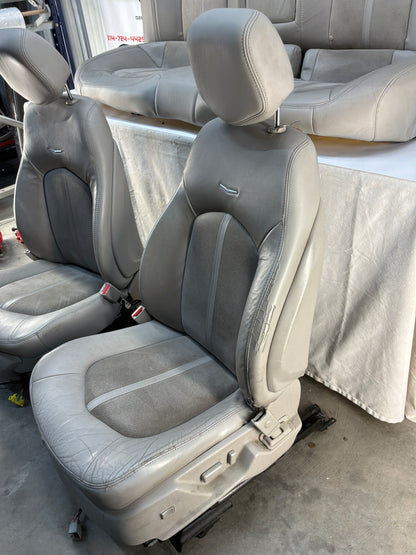 2009 Cadillac CTS-V Seats Fronts and Rears Leather and Suede OEM Titanium