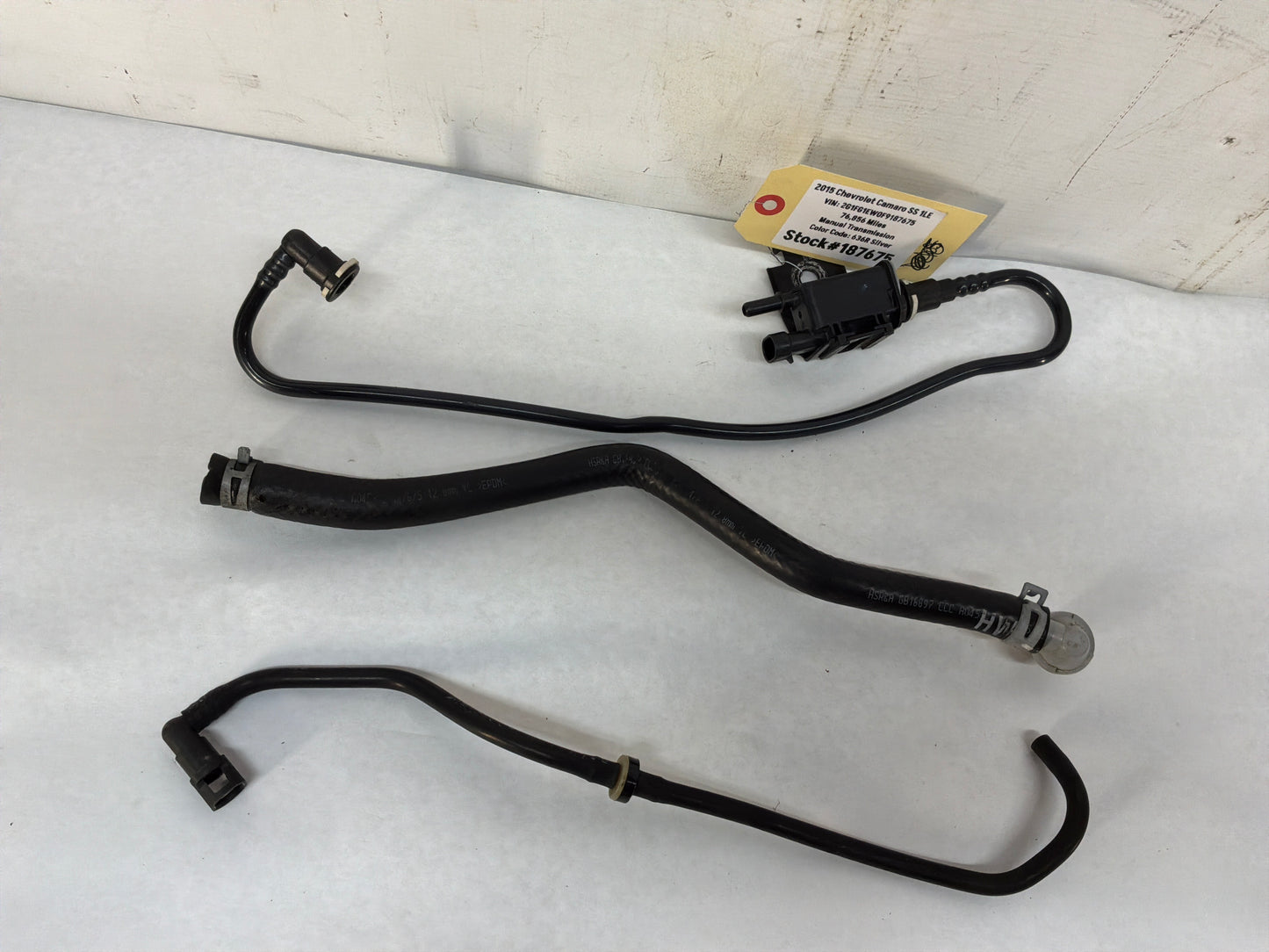2015 Chevrolet Camaro SS 1LE Intake Manifold EVAP PCV Vacuum Lines Hoses Tubes Pipes OEM