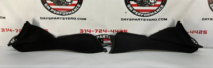 2006 Pontiac GTO RH & LH Console Interior Black Suede Trim Panels OEM
