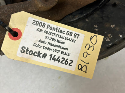 2008 Pontiac G8 GT LH Driver Rear Suspension Spindle Hub Knuckle OEM