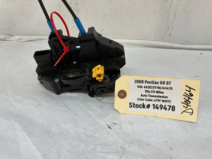 2008 Pontiac G8 RH Passenger Front Door Lock Actuator OEM