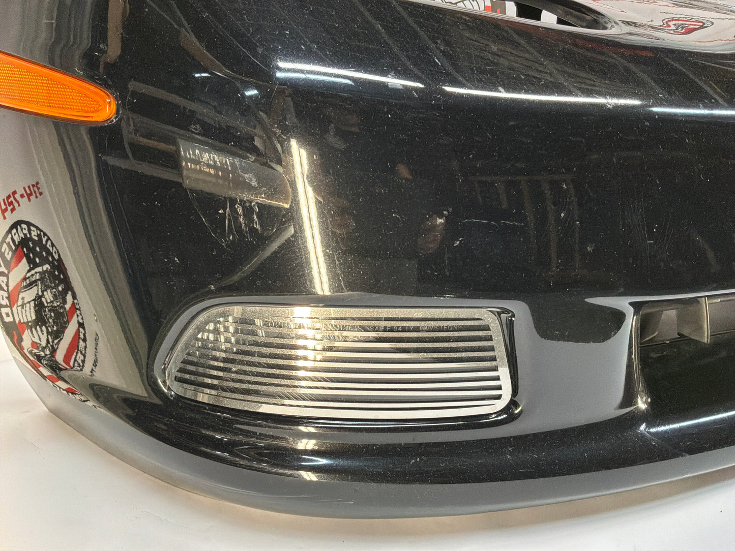 2007 Chevy C6 Corvette Convertible Complete Front Bumper Cover Panel Black OEM