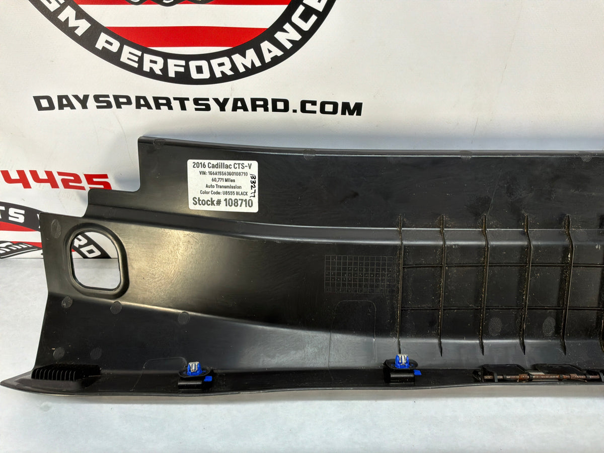 2016 Cadillac CTS-V Rear Trunk Cargo Compartment Sill Plate Trim Panel OEM