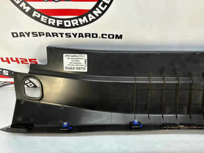 2016 Cadillac CTS-V Rear Trunk Cargo Compartment Sill Plate Trim Panel OEM