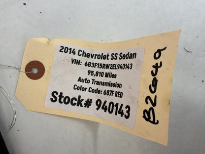 2014 Chevy SS Sedan Transmission Tunnel Bracket Frame Brace OEM
