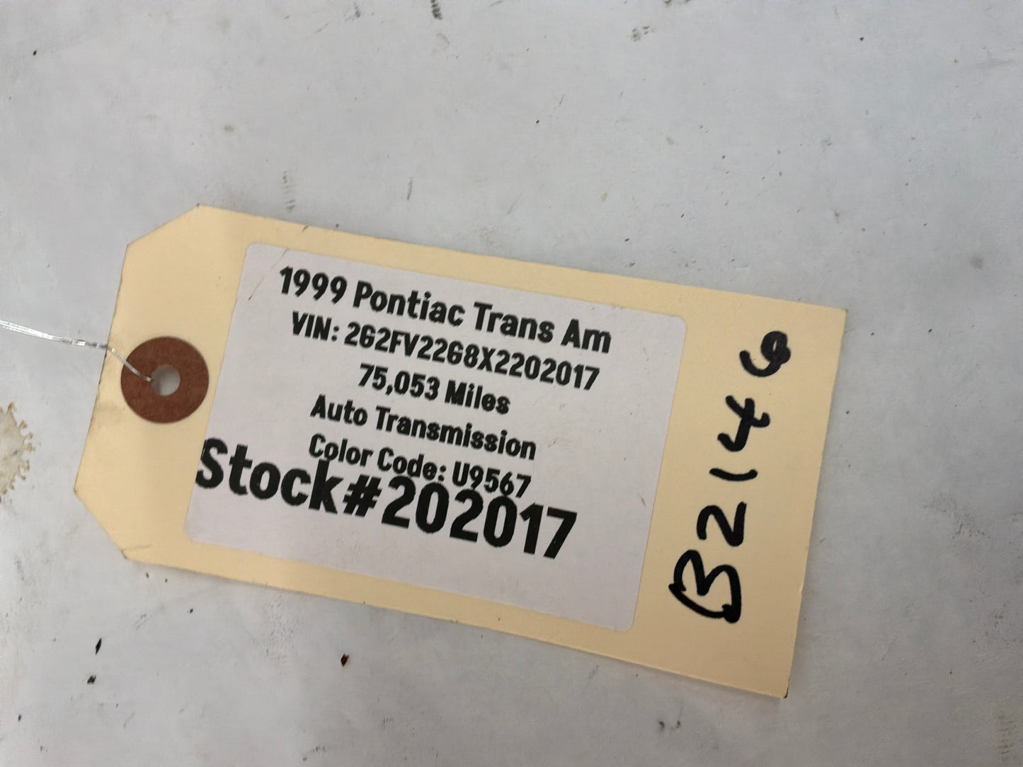 1999 Pontiac Trans Am WS6 HVAC Climate Control Dash Switch Panel OEM