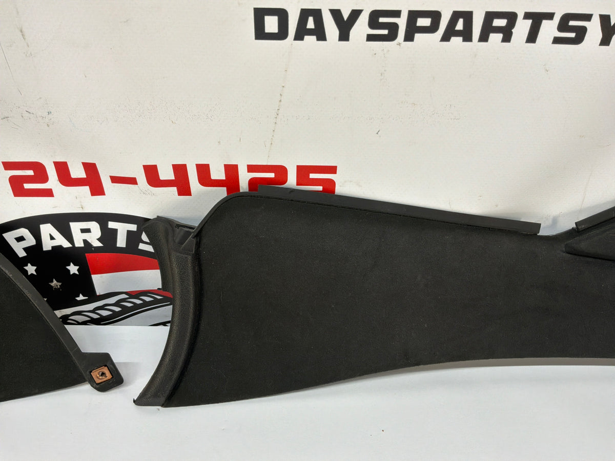 2006 Pontiac GTO RH & LH Console Interior Black Suede Trim Panels OEM