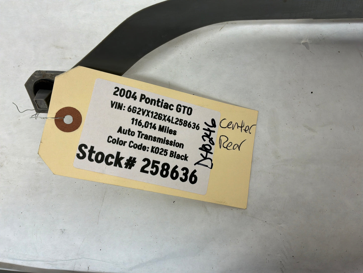 2004 Pontiac GTO Rear Bumper Bracket Guide Support Bracket Set OEM