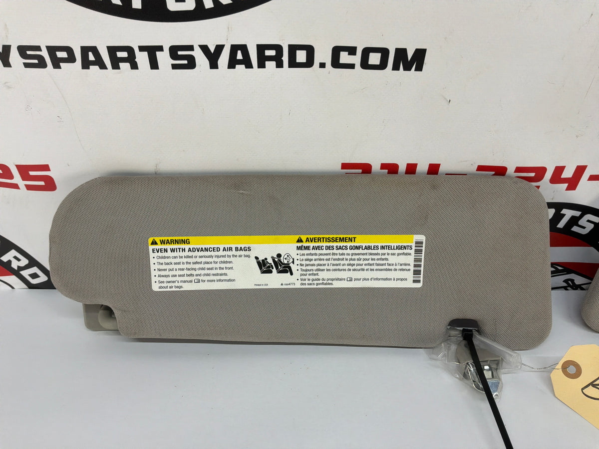 2015 Chevy SS Sedan RH & LH Sun Visor Sunvisor w/Clips OEM