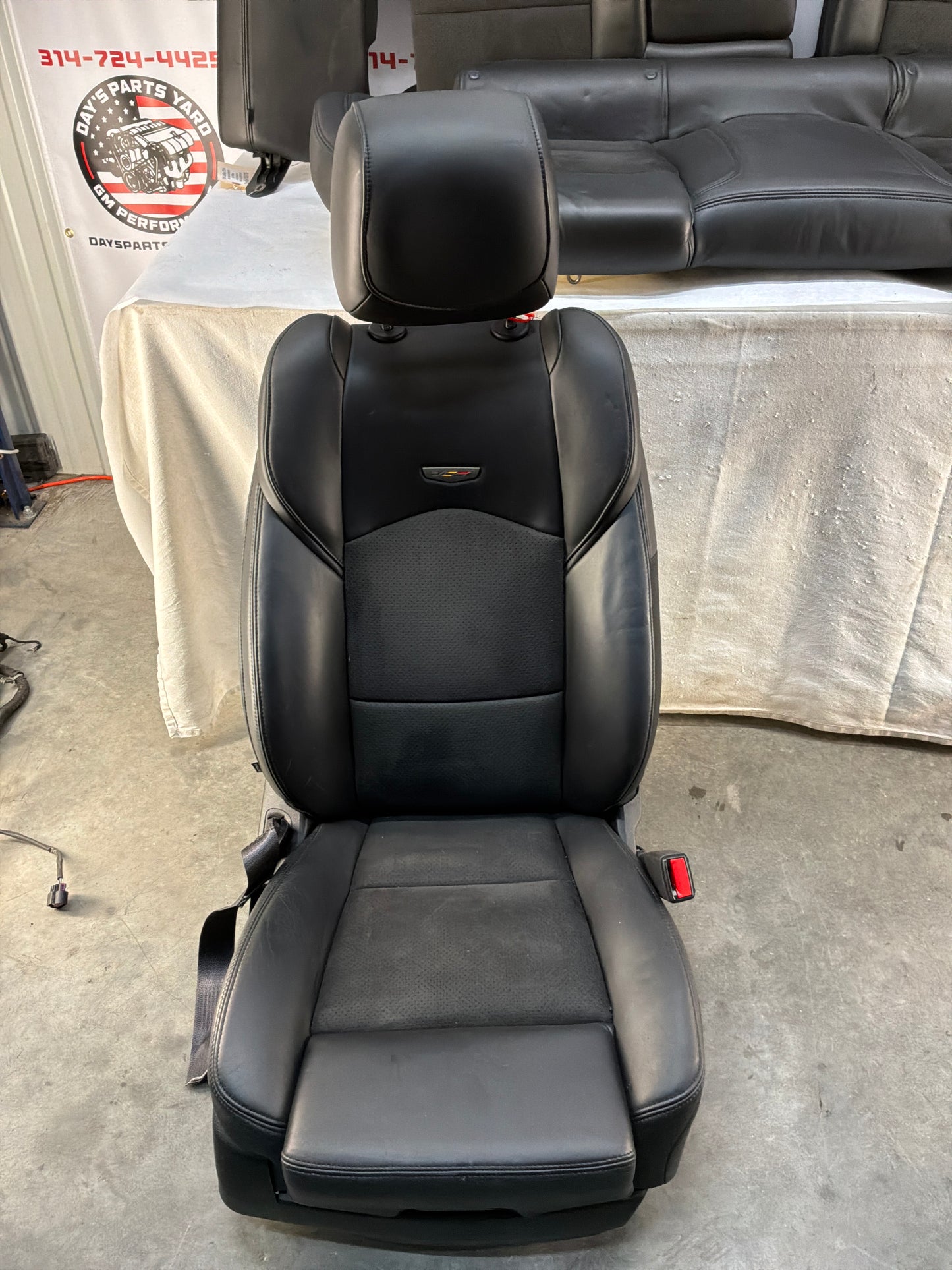 2016 Cadillac CTS-V Seats Recaro Leather Suede Seats Front & Rear OEM