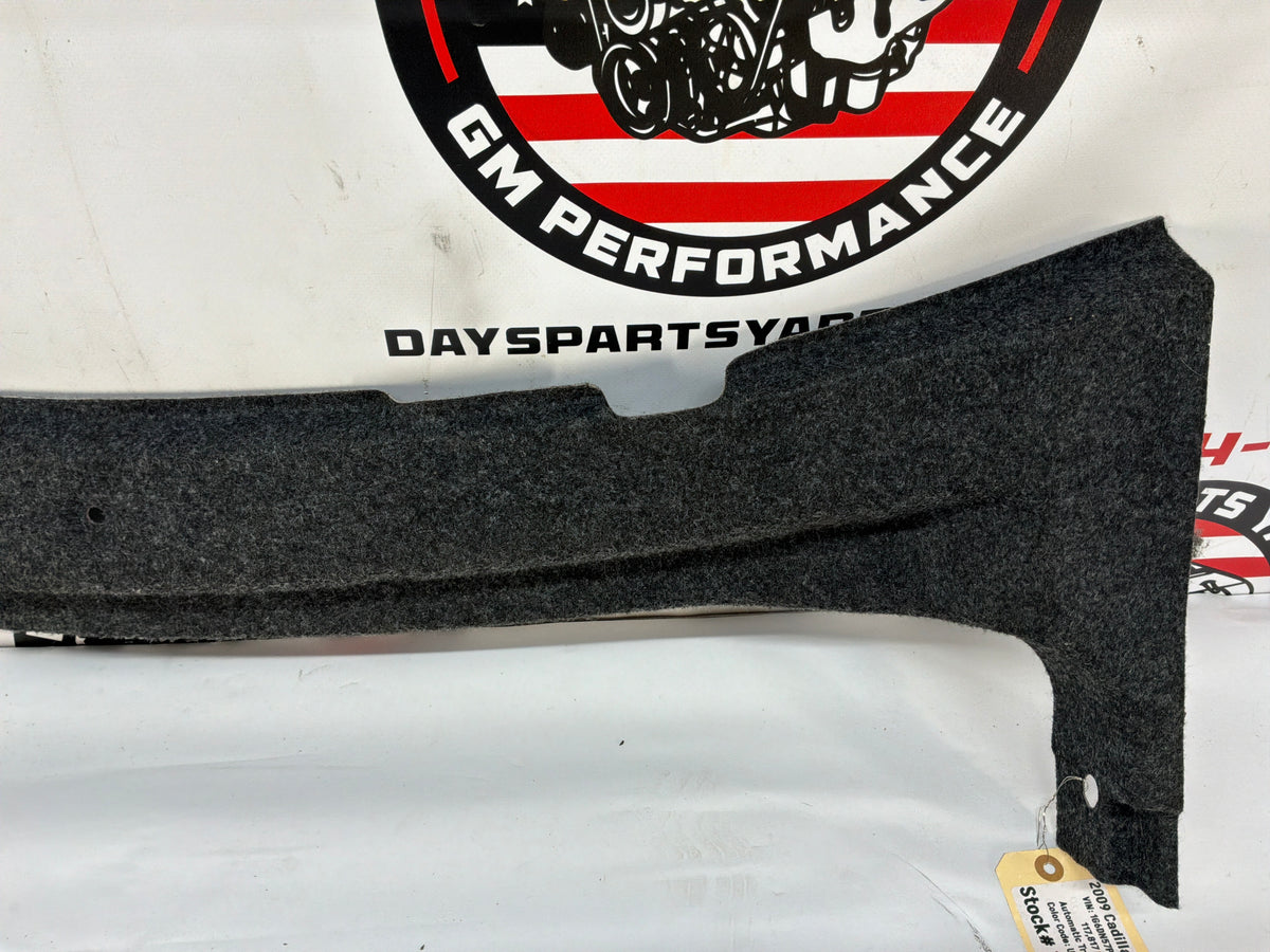 2009 Cadillac CTS-V Trunk Wall Felt Carpet Liner Trim Panel OEM