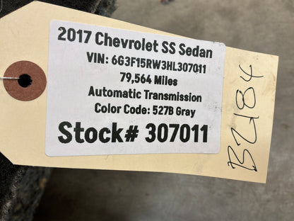 2017 Chevrolet SS Sedan Complete Floor Carpet OEM