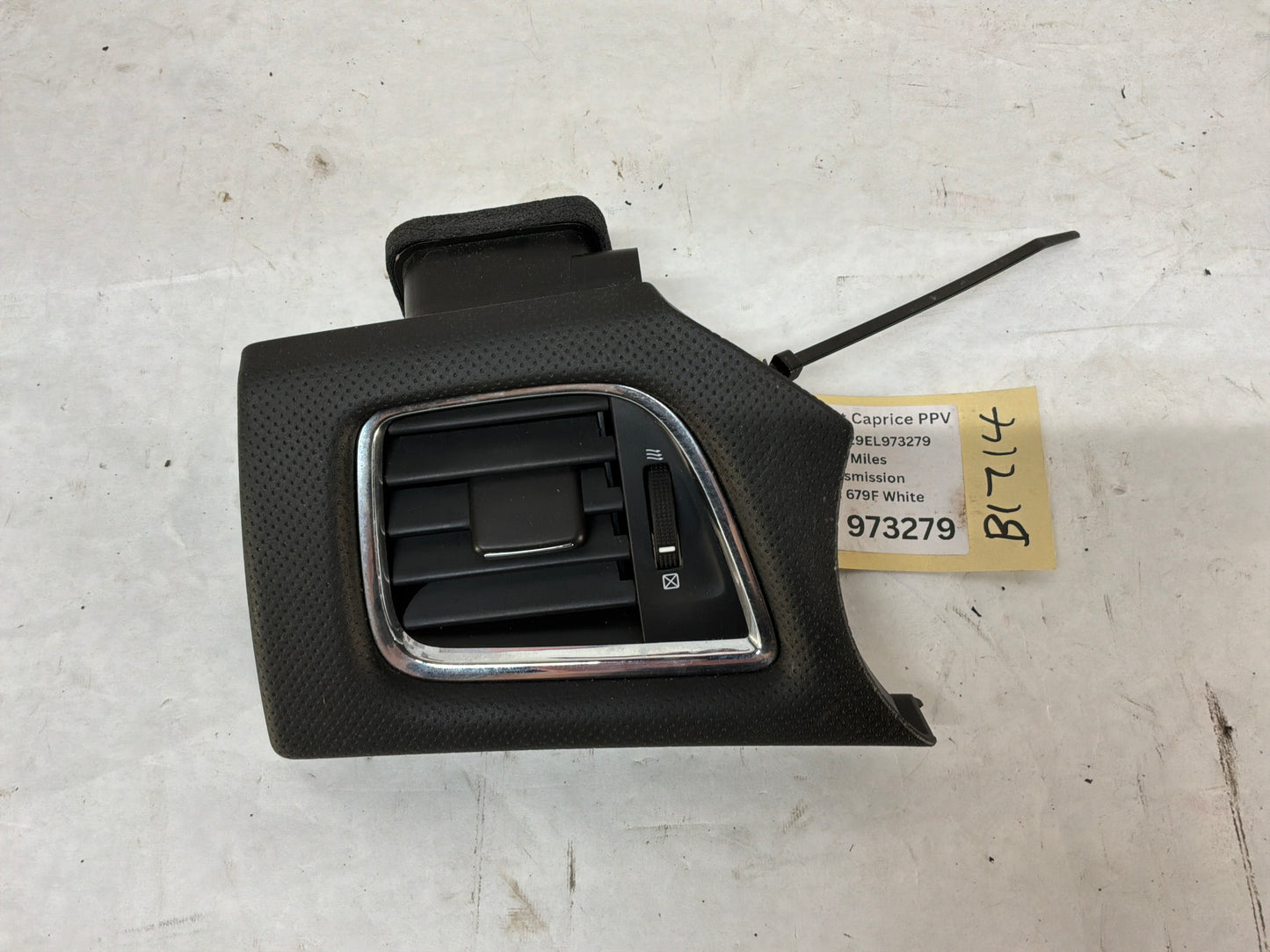 2014 Chevy Caprice PPV LH Driver Dash Vent Black Panel Insert OEM