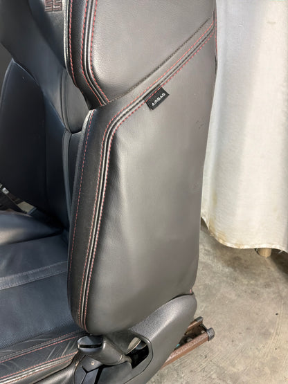2015 Chevrolet SS Sedan Front and Rear Black Leather Seats OEM