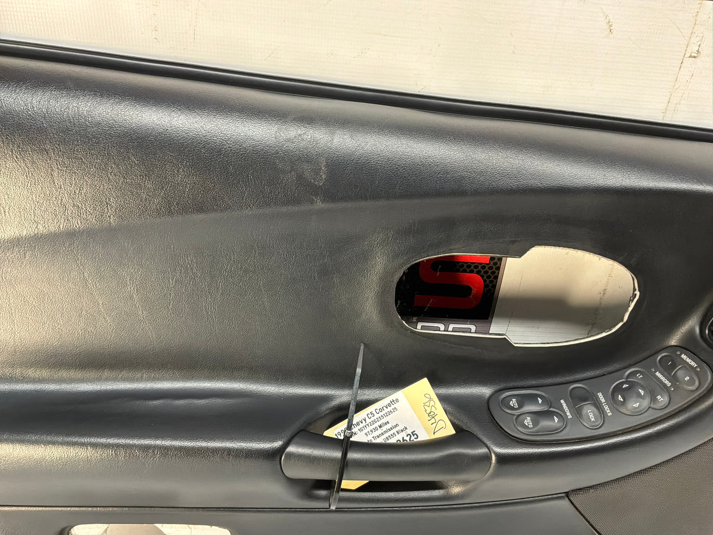 1999 Chevy C5 Corvette LH Driver Interior Door Panel OEM