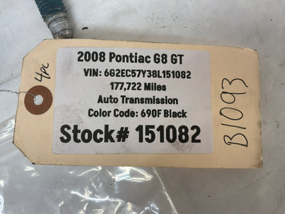 2008 Pontiac G8 GT Rear Suspension Cradle Subframe Bolts Hardware OEM