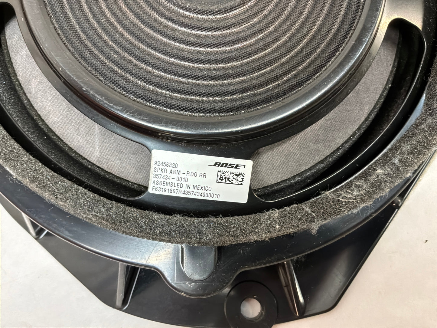 2017 Chevy SS Sedan Bose Package Tray Parcel Shelf Rear Deck Speakers OEM