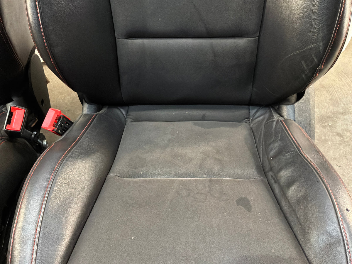 2013 Chevy Camaro ZL1 Seats Black Leather Suede Alcantara Front and Rear OEM