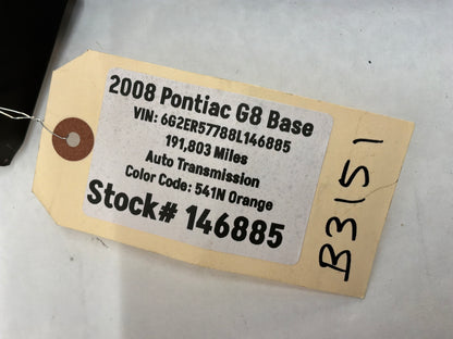 2008 Pontiac G8 Base RH & LH Dash Panels Center Cowl Defrost Trim Extensions OEM