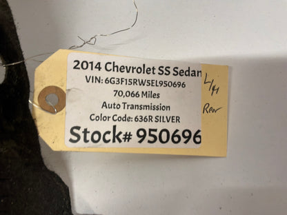 2014 Chevy SS Sedan LH Driver Rear Fender Wheel House Well Liner OEM