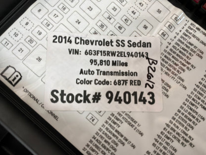 2014 Chevy Caprice PPV Engine Bay Fuse Box Relay Cover Lid OEM