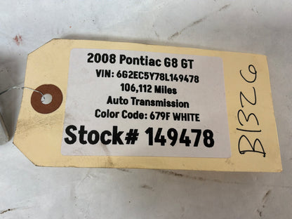 2008 Pontiac G8 GT RH & LH Hood Hinges OEM