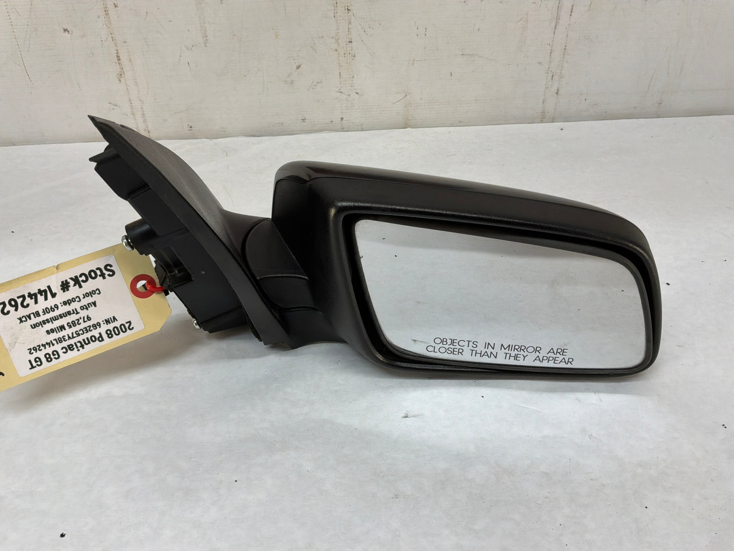 2008 Pontiac G8 GT RH Passenger Exterior Side Mirror Black OEM