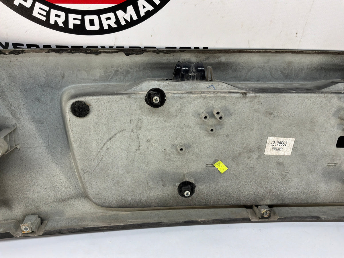 2006 Pontiac GTO Trunk Deck Lid Filler Insert Applique Panel Black OEM