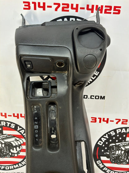 2002 Chevy Camaro Z28 Complete Center Console Arm Rest Assembly Black Ebony OEM