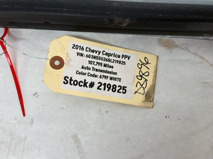 2016 Chevy Caprice PPV RH Passenger Rear Door Weather Strip Rubber Seal OEM