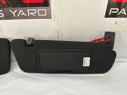 2008 Pontiac G8 Base RH & LH Sunvisor Sun Visor Shade w/ Clips OEM