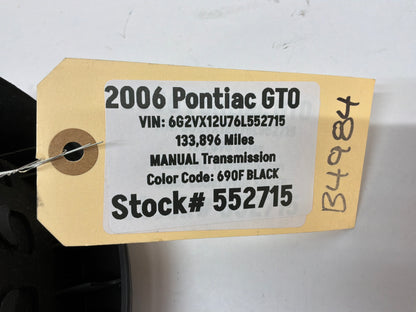 2006 Pontiac GTO Steering Wheel Airbag Air Bag OEM
