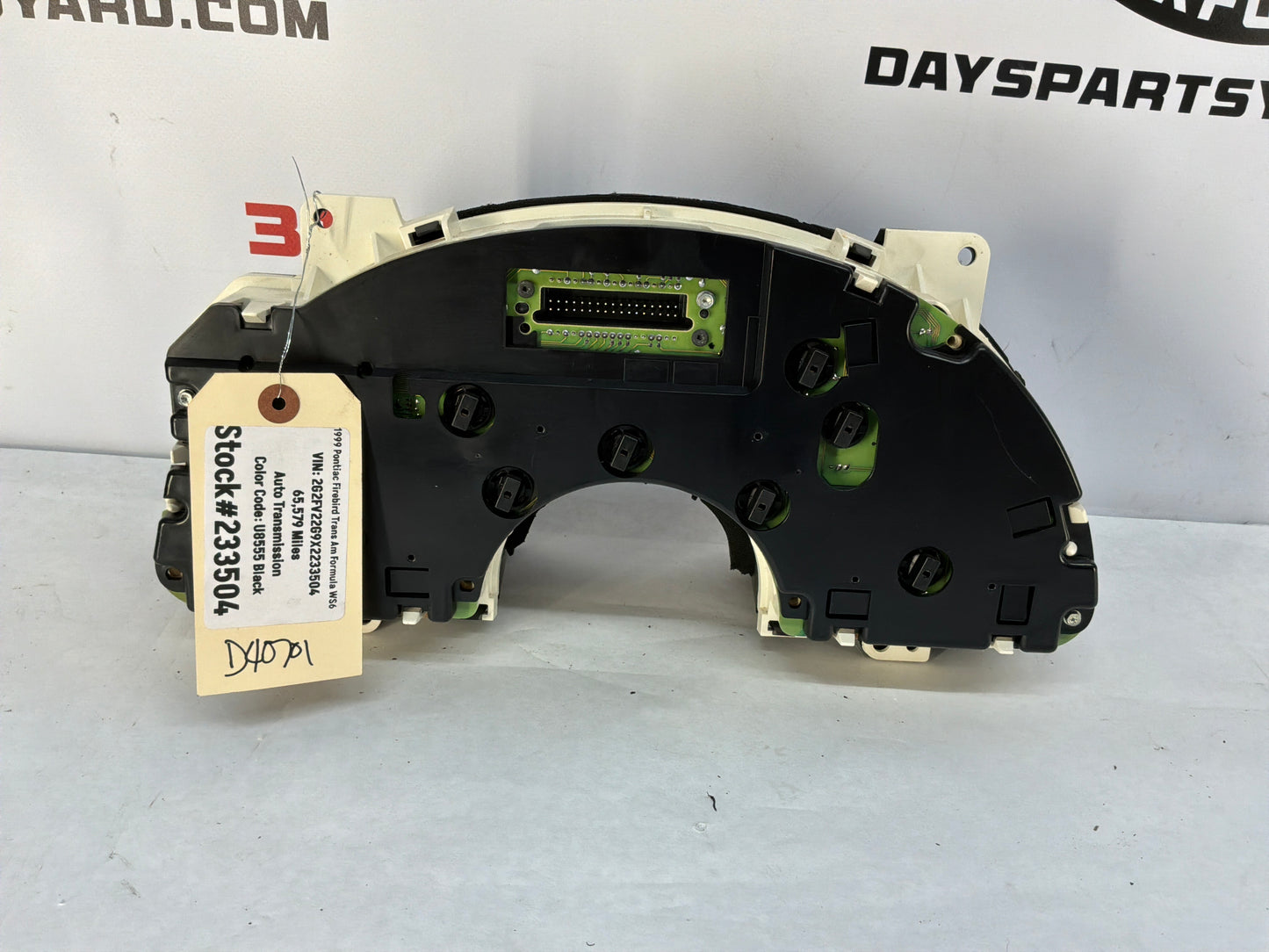 1999 Pontiac Firebird Trans Am Formula WS6 Gauge Cluster Speedometer Instrument Panel OEM