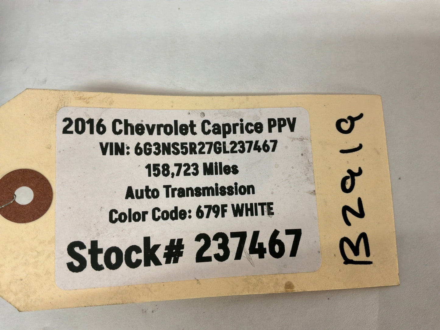 2016 Chevy Caprice PPV 6L80E Automatic Transmission Crossmember Mount Support OEM
