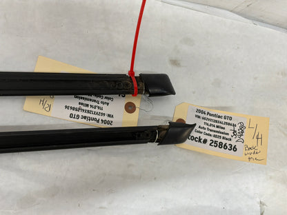 2004 Pontiac GTO RH & LH Rear Window Glass Trim Retainer Moldings OEM