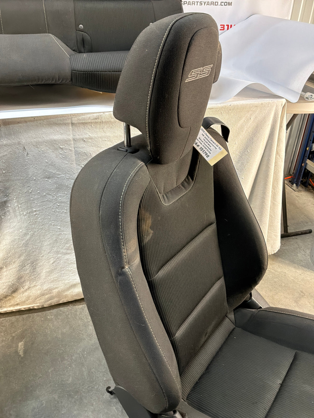 2015 Chevy Camaro SS 1LE Seats Fronts and Rear Black Cloth OEM