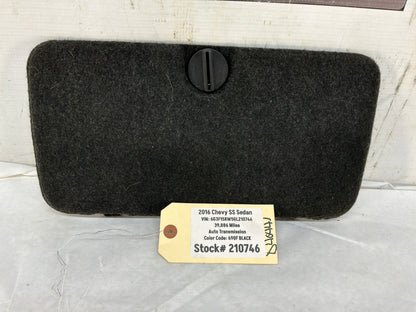 2016 SS Sedan Battery Stowage Access Hole Door Trim Felt Carpet OEM