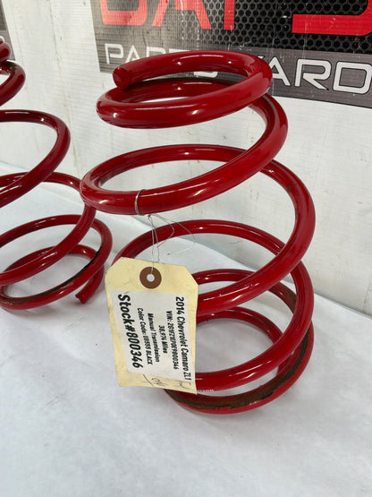 2014 Chevy Camaro ZL1 Rear BMR Suspension Lowering Coil Springs 1.25