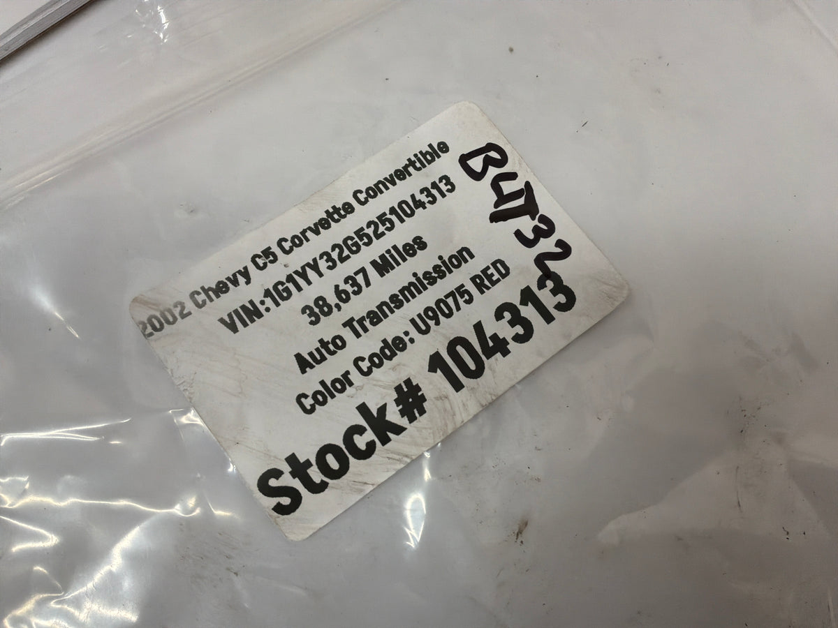 2002 Chevy Corvette Convertible Center Wheel Cap OEM