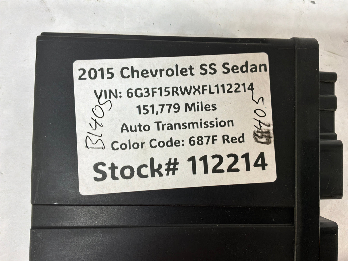 2015 Chevy SS Sedan Keyless Entry Control Module OEM