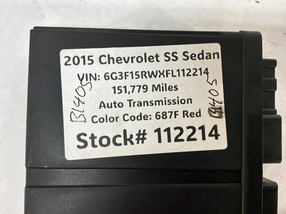 2015 Chevy SS Sedan Keyless Entry Control Module OEM