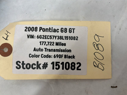 2008 Pontiac G8 GT LH Driver Bumper Brackets Guides Supports Mounts OEM