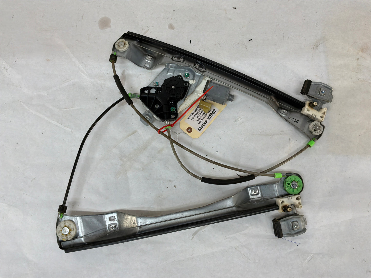 2008 Pontiac G8 GT RH Passenger Front Window Motor Regulator OEM