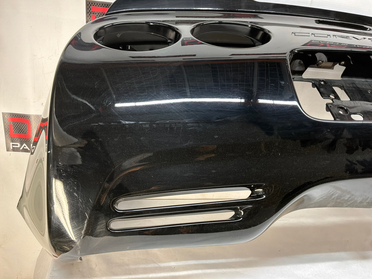1999 Chevy C5 Corvette Rear Bumper Cover Black OEM