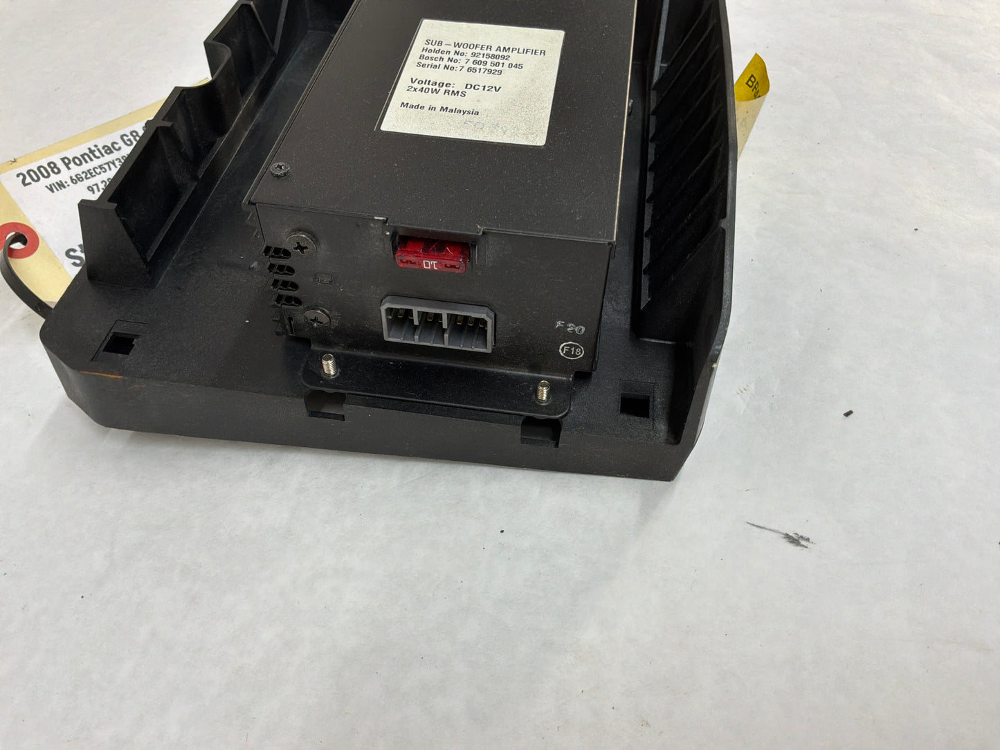 2008 Pontiac G8 GT Radio Stereo Speaker Amplifier OEM