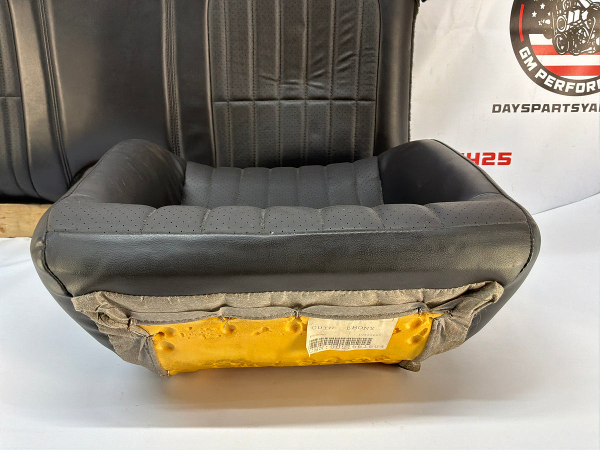 2002 Chevy Camaro Z28 Rear Seats Gray Grey Leather OEM