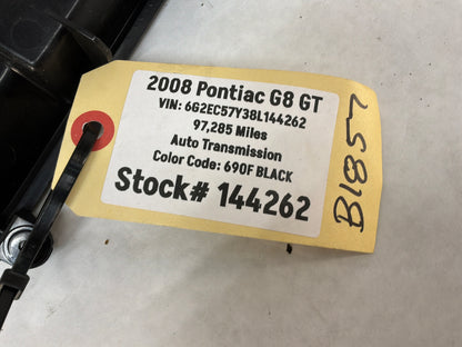 2008 Pontiac G8 GT Lower Radio Center Console Storage Cubby Compartment Assembly OEM