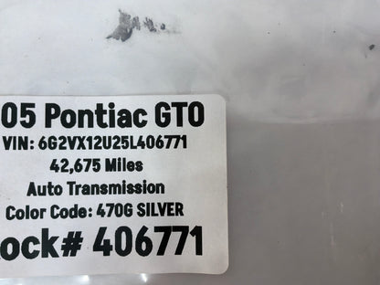2005 Pontiac GTO RH & LH Engine Motor Intake Manifold Coil Covers Set OEM